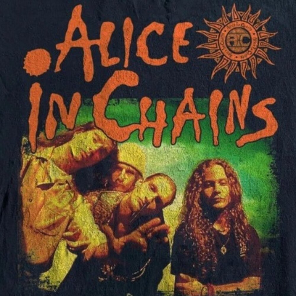 A.I.C American Rock Band Black Unisex T-shirt - Picture 2 of 4
